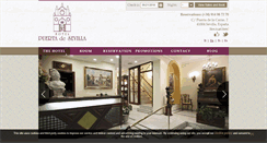 Desktop Screenshot of hotelpuertadesevilla.com